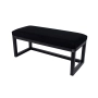Ławka Pufa Tapicerowana Siedzisko Gładkie Czarny LPG-2 Rozmiary od 50 cm do 200 cm
