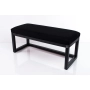 Ławka Pufa Tapicerowana Siedzisko Gładkie Czarny LPG-2 Rozmiary od 50 cm do 200 cm