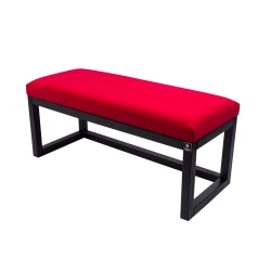 Ławka Pufa Tapicerowana Siedzisko Gładkie Czerwony LPG-2 Rozmiary od 50 cm do 200 cm