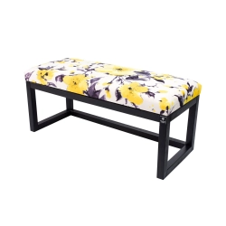 Ławka Pufa Tapicerowana Siedzisko Gładkie Żółty LPG-2 Rozmiary od 50 cm do 200 cm