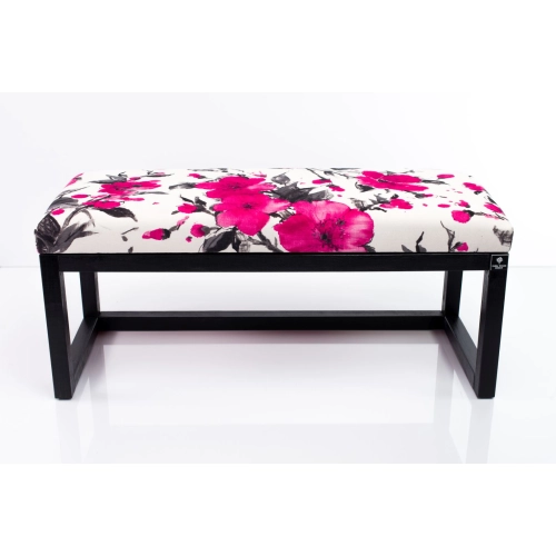 Ławka Pufa Tapicerowana Siedzisko Gładkie Róż LPG-2 Rozmiary od 50 cm do 200 cm