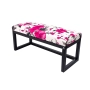 Ławka Pufa Tapicerowana Siedzisko Gładkie Róż LPG-2 Rozmiary od 50 cm do 200 cm