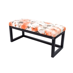 Ławka Pufa Tapicerowana Siedzisko Gładkie Pomarańczowy LPG-2 Rozmiary od 50 cm do 200 cm