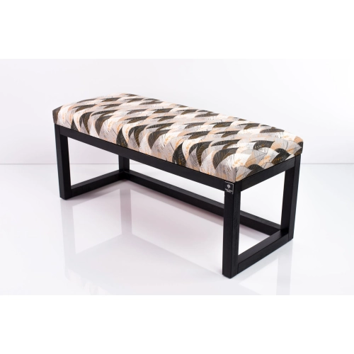 Ławka Pufa Tapicerowana Siedzisko Gładkie Ażurowe Liście LPG-2 Rozmiary od 50 cm do 200 cm