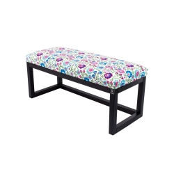 Ławka Pufa Tapicerowana Siedzisko Gładkie Kwiaty Łowieckie LPG-2 Rozmiary od 50 cm do 200 cm