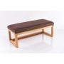 Ławka Pufa Tapicerowana Siedzisko Gładkie Brązowy LPG-2 Rozmiary od 50 cm do 200 cm