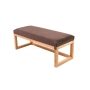 Ławka Pufa Tapicerowana Siedzisko Gładkie Brązowy LPG-2 Rozmiary od 50 cm do 200 cm