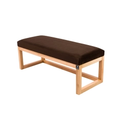 Ławka Pufa Tapicerowana Siedzisko Gładkie Brązowy LPG-2 Rozmiary od 50 cm do 200 cm