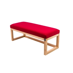 Ławka Pufa Tapicerowana Siedzisko Gładkie Czerwony LPG-2 Rozmiary od 50 cm do 200 cm