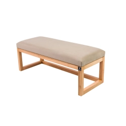 Ławka Pufa Tapicerowana Siedzisko Gładkie Ecru LPG-2 Rozmiary od 50 cm do 200 cm