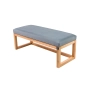 Ławka Pufa Tapicerowana Siedzisko Gładkie Popiel LPG-2 Rozmiary od 50 cm do 200 cm