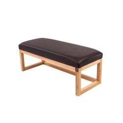 Ławka Pufa Tapicerowana Siedzisko Gładkie Ekoskóra Brązowy LPG-2 Rozmiary od 50 cm do 200 cm
