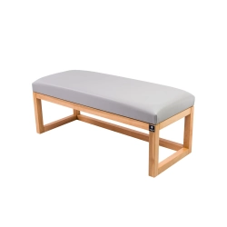Ławka Pufa Tapicerowana Siedzisko Gładkie Ekoskóra Popiel LPG-2 Rozmiary od 50 cm do 200 cm