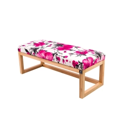 Ławka Pufa Tapicerowana Siedzisko Gładkie Marakesz Różowy LPG-2 Rozmiary od 50 cm do 200 cm