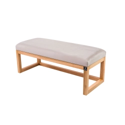 Ławka Pufa Tapicerowana Siedzisko Gładkie Srebrny LPG-2 Rozmiary od 50 cm do 200 cm