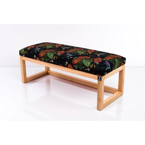 Ławka Pufa Tapicerowana Siedzisko Gładkie Liście Maki Koliber LPG-2 Rozmiary od 50 cm do 200 cm