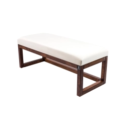 Ławka Pufa Tapicerowana Siedzisko Gładkie Biały LPG-2 Rozmiary od 50 cm do 200 cm