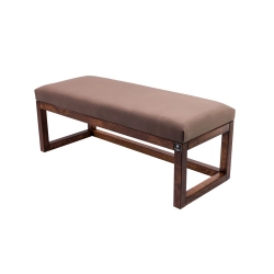 Ławka Pufa Tapicerowana Siedzisko Gładkie Brązowy LPG-2 Rozmiary od 50 cm do 200 cm