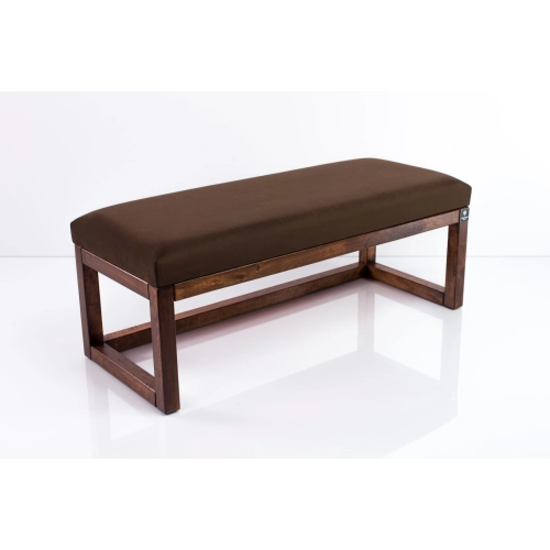 Ławka Pufa Tapicerowana Siedzisko Gładkie Brązowy LPG-2 Rozmiary od 50 cm do 200 cm