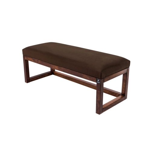 Ławka Pufa Tapicerowana Siedzisko Gładkie Brązowy LPG-2 Rozmiary od 50 cm do 200 cm