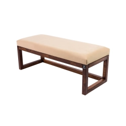 Ławka Pufa Tapicerowana Siedzisko Gładkie Cappuccino LPG-2 Rozmiary od 50 cm do 200 cm
