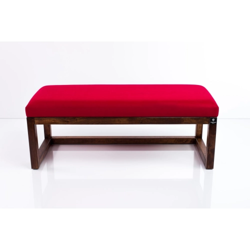 Ławka Pufa Tapicerowana Siedzisko Gładkie Czerwony LPG-2 Rozmiary od 50 cm do 200 cm