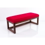 Ławka Pufa Tapicerowana Siedzisko Gładkie Czerwony LPG-2 Rozmiary od 50 cm do 200 cm