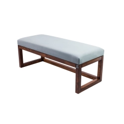 Ławka Pufa Tapicerowana Siedzisko Gładkie Popiel LPG-2 Rozmiary od 50 cm do 200 cm