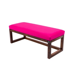 Ławka Pufa Tapicerowana Siedzisko Gładkie Różowy LPG-2 Rozmiary od 50 cm do 200 cm