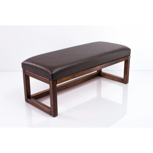 Ławka Pufa Tapicerowana Siedzisko Gładkie Ekoskóra Brązowy LPG-2 Rozmiary od 50 cm do 200 cm