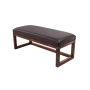 Ławka Pufa Tapicerowana Siedzisko Gładkie Ekoskóra Brązowy LPG-2 Rozmiary od 50 cm do 200 cm