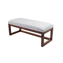 Ławka Pufa Tapicerowana Siedzisko Gładkie Ekoskóra Popiel LPG-2 Rozmiary od 50 cm do 200 cm