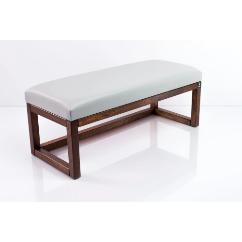 Ławka Pufa Tapicerowana Siedzisko Gładkie Ekoskóra Popiel LPG-2 Rozmiary od 50 cm do 200 cm