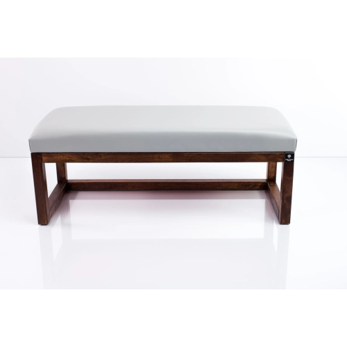 Ławka Pufa Tapicerowana Siedzisko Gładkie Ekoskóra Popiel LPG-2 Rozmiary od 50 cm do 200 cm