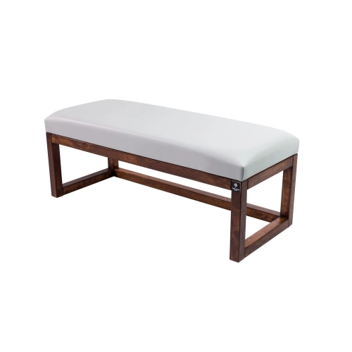 Ławka Pufa Tapicerowana Siedzisko Gładkie Ekoskóra Popiel LPG-2 Rozmiary od 50 cm do 200 cm