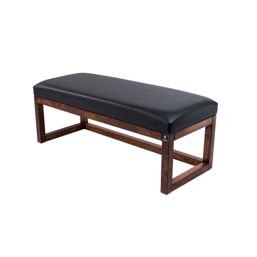 Ławka Pufa Tapicerowana Siedzisko Gładkie Ekoskóra Czarny LPG-2 Rozmiary od 50 cm do 200 cm