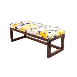 Ławka Pufa Tapicerowana Siedzisko Gładkie Żółty LPG-2 Rozmiary od 50 cm do 200 cm