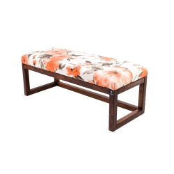 Ławka Pufa Tapicerowana Siedzisko Gładkie Pomarańczowy LPG-2 Rozmiary od 50 cm do 200 cm