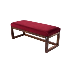 Ławka Pufa Tapicerowana Siedzisko Gładkie Bordowy LPG-2 Rozmiary od 50 cm do 200 cm
