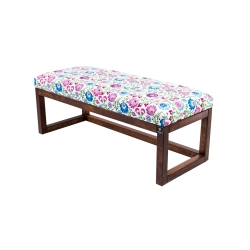 Ławka Pufa Tapicerowana Siedzisko Gładkie Kwiaty Łowieckie LPG-2 Rozmiary od 50 cm do 200 cm