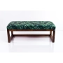 Ławka Pufa Tapicerowana Siedzisko Gładkie Liście Tropikalne LPG-2 Rozmiary od 50 cm do 200 cm