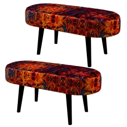 Ławka Pufa Tapicerowana Siedzisko Gładkie Lawa 01 LPG-2001 Rozmiary od 80 cm do 150 cm