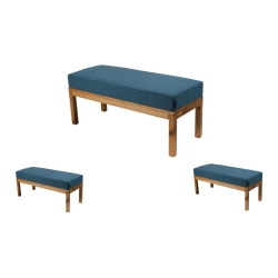 Ławka Pufa Tapicerowana Siedzisko Hamilton 2811 LPG-2007 Dąb Loft Rozmiary od 50 cm do 200 cm