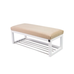 Ławka Pufa Tapicerowana Siedzisko Gładkie Beż LPG-4 Rozmiary od 50 cm do 200 cm