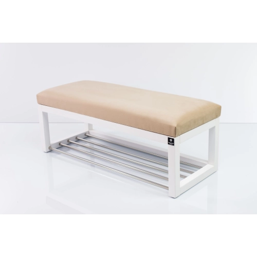Ławka Pufa Tapicerowana Siedzisko Gładkie Beż LPG-4 Rozmiary od 50 cm do 200 cm