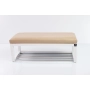 Ławka Pufa Tapicerowana Siedzisko Gładkie Beż LPG-4 Rozmiary od 50 cm do 200 cm
