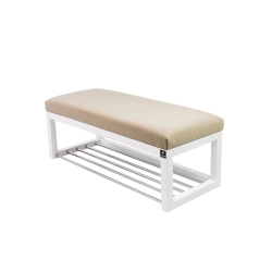 Ławka Pufa Tapicerowana Siedzisko Gładkie Beż LPG-4 Rozmiary od 50 cm do 200 cm
