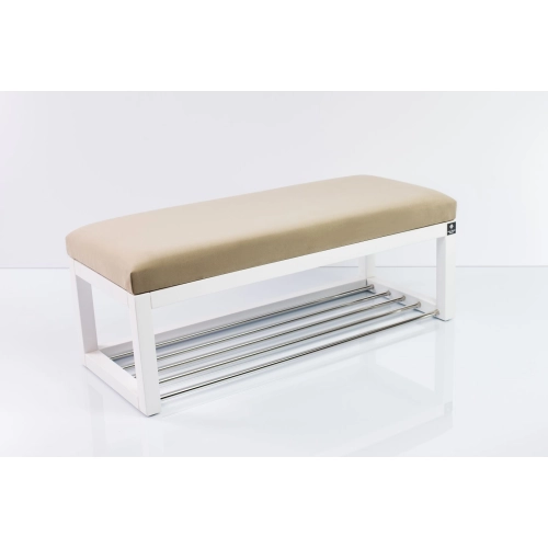 Ławka Pufa Tapicerowana Siedzisko Gładkie Beż LPG-4 Rozmiary od 50 cm do 200 cm