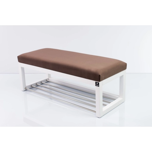 Ławka Pufa Tapicerowana Siedzisko Gładkie Brązowy LPG-4 Rozmiary od 50 cm do 200 cm
