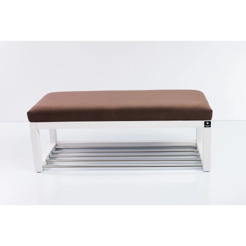 Ławka Pufa Tapicerowana Siedzisko Gładkie Brązowy LPG-4 Rozmiary od 50 cm do 200 cm